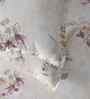 Peach Floral Print 300 TC Cotton Double Bed Sheet with 2 Pillow Covers Sensory Bloom Collection