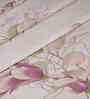 Peach Floral Print 300 TC Cotton Single Bed Sheet with 1 Pillow Cover Sensory Bloom Collection