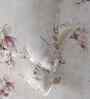 Peach Floral Print 300 TC Cotton Single Bed Sheet with 1 Pillow Cover Sensory Bloom Collection