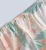 Peach Fruit Print 200 TC Cotton Double Bed Fitted Sheet with 2 Pillow Case Sensory Bloom Collection