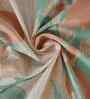 Peach Fruit Print 200 TC Cotton Double Bed Sheet with 2 Pillow Covers Sensory Bloom Collection