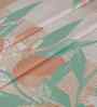 Peach Fruit Print 200 TC Cotton King Size Bed Sheet with 2 Pillow Covers Sensory Bloom Collection