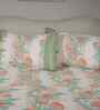 Peach Fruit Print 200 TC Cotton Single Bed Sheet with 1 Pillow Cover Sensory Bloom Collection