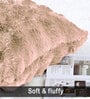 Peach Fur Super Soft 16x16 Cushion Cover