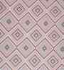 Peach Geometric Print 144 TC Cotton Double Bed Fitted Sheet with 2 Pillow Case Sensory Bloom Collection