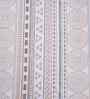 Peach Geometric Print 144 TC Cotton King Size Bed Sheet with 2 Pillow Covers Sensory Bloom Collection