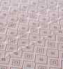 Peach Geometric Print 144 TC Cotton King Size Bed Sheet with 2 Pillow Covers Sensory Bloom Collection