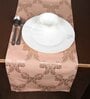 Peach Hallway Damasc Cotton Jacquard (96 x 13) Table Runner