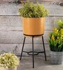 Peach Metal Desk Desk Pot