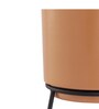 Peach Metal Desk Desk Pot