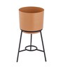Peach Metal Desk Desk Pot