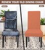 Peach Polycotton Solid 14x18 Inches Chair Covers  (1 piece)