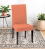 Peach Polycotton Solid 14x18 Inches Chair Covers  (1 piece)
