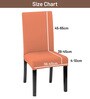 Peach Polycotton Solid 14x18 Inches Chair Covers  (1 piece)