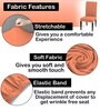 Peach Polycotton Solid 14x18 Inches Chair Covers (Pack of 6)