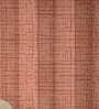 Peach Polyester Abstract 5 Ft Semisheer Eyelet 2 Window Curtains