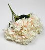 Peach Polyester Fabric Decorative Artificial Hydrangea Flower Bunch