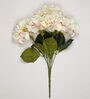Peach Polyester Fabric Decorative Artificial Hydrangea Flower Bunch