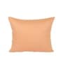 Peach Polyester Solid 16x16 inches Cushion Covers (Set of 3)