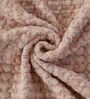 Peach Polyester Solid 200 GSM Double Bed Comforter