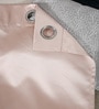 Peach Polyester Solid 7ft Blackout Eyelet Door Curtain