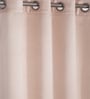 Peach Polyester Solid 9ft Blackout Eyelet Long Door Curtain
