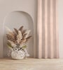 Peach Polyester Solid 9ft Blackout Eyelet Long Door Curtain