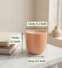 Peach Ceramic 5-Inch Flower Pot