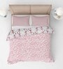 Peach Pure Cotton Printed 150 GSM Single Bed AC Room Dohar