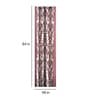 Pink Floral Polyester 7 Ft Semisheer Eyelet Door Curtains (Set of 2)