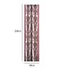 Pink Floral Polyester 9 Ft Semisheer Eyelet Door Curtains (Set of 2)