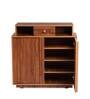 Peach Shoe Cabinet in Exotic Teak Finish
