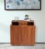 Peach Shoe Cabinet in Exotic Teak Finish
