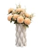 Peach Silk Chrysanthemums Silk Bunch Single Stem Flower