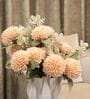 Peach Silk Chrysanthemums Silk Bunch Single Stem Flower
