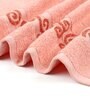 Peach Solid 500 GSM Cotton Bath Towel (Set of 2)