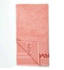 Peach Solid 500 GSM Cotton Bath Towel (Set of 2)