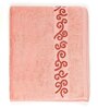 Peach Solid 500 GSM Cotton Bath Towel (Set of 2)