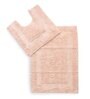 Peach Solid Cotton 31.5x20 Inches Max Absorbant Bath Mat