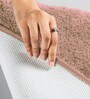 Peach Solid Microfiber 3 X 5 Feet Tufted Carpet