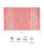 Peach Stripe Polyester 24x16 Inches Max Absorbant 1 Bathmat