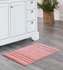 Peach Stripe Polyester 24x16 Inches Max Absorbant 1 Bathmat