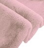 Peach Solid Polyester 4 X 6 Feet Machine Made Carpet