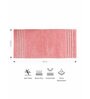 Peach Solid Polyester 59x24 Inches Max Absorbant 1 Bathmat