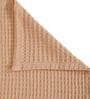 Peach Solid TC 120 Cotton Double Queen Bedcover With 2 Pillow Covers