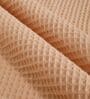 Peach Solid TC 120 Cotton Double Queen Bedcover With 2 Pillow Covers