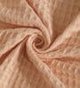 Peach Solid TC 120 Cotton Double Queen Bedcover With 2 Pillow Covers