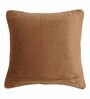 Peach Solid Velvet 16 x 16 Inches Cushion Cover