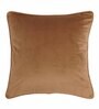 Peach Solid Velvet 16 x 16 Inches Cushion Cover