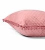 Peach Textured Velvet 16 x 16 Inches Cushion Covers (Set of 5)